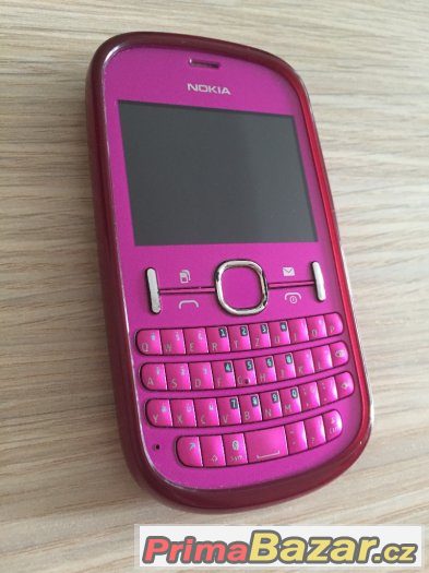 Nokia Asha 200 Pink (růžový) + kryt