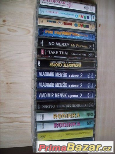 Prodám MC magnetofonové kazety svět.rock.skupin,100 ks