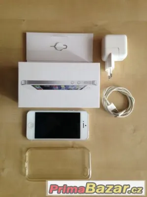 Apple iPhone 5 16GB stříbrný - velmi dobrý stav - funkční