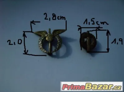 Prodám válečné odznaky čsl.armády v Anglii