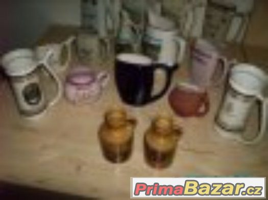 Prodám sběrateli staré keramické lázňské pohárky-pítka