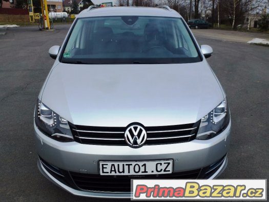 VW SHARAN 2012 TDI 125 kW Tažné Bixenon Kůže 11xBag DPH