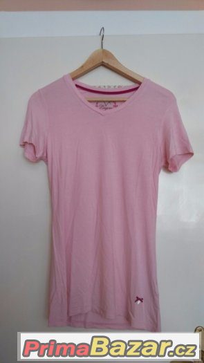 Světle růžové tričko- delší