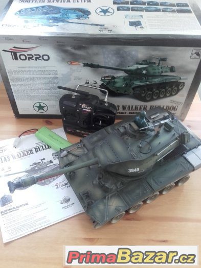 RC tank US BULLDOG 1:16 na dodělání nebo ND