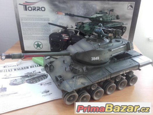 RC tank US BULLDOG 1:16 na dodělání nebo ND