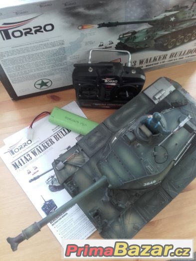 RC tank US BULLDOG 1:16 na dodělání nebo ND