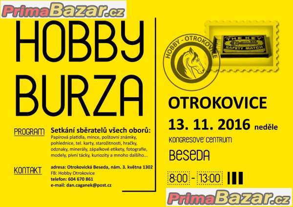 HOBBY BURZA OTROKOVICE - 13.11.2016