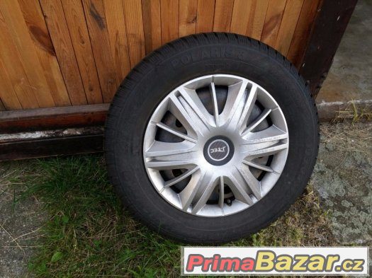 Plechové disky 4x100 R14 s pneu Plechové disky 4x100 R14 s pneu