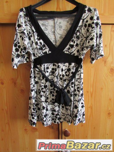 damska-cerno-bila-tunika-halenka-vel-l-xl