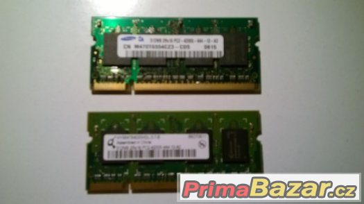 So-dimm 2x 512MB = 1GB DDR2 RAM Samsung + HYS, 553MHz