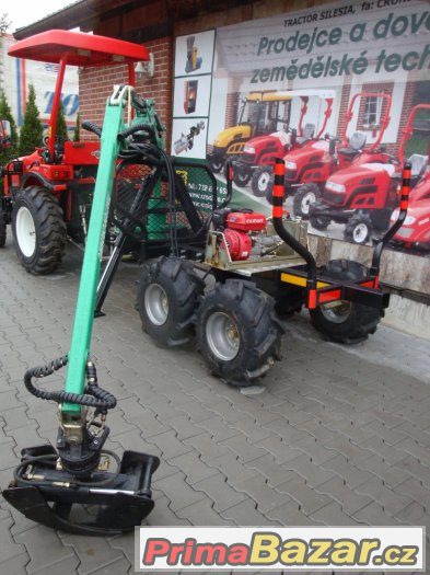 Vyvážečka LTC 3,4 s hydraulickou rukou za čtyřkolku, traktor