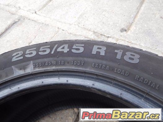 2x letní Continental ContiSportContact3 255/45/18 103Y 2x letní Continental ContiSportContact3 255/45/18 103Y
