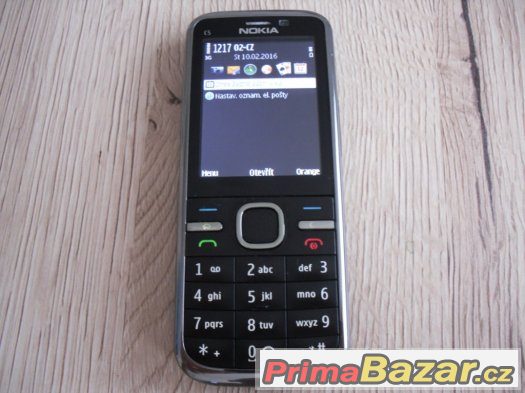 Nokia C5-00, 5MPx,perfektní stav,černá.