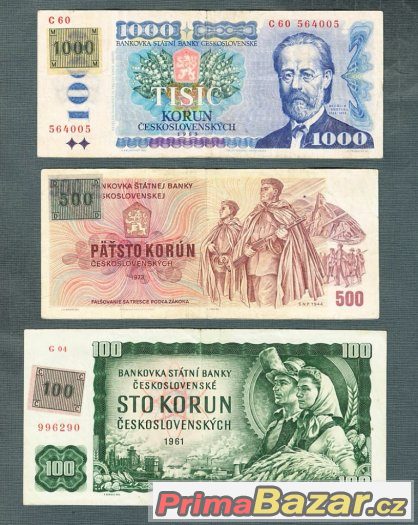 Staré bankovky - sestava 1961-1985 KOLEK