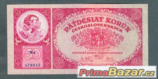 stare-bankovky-50-korun-1929-neperforovana