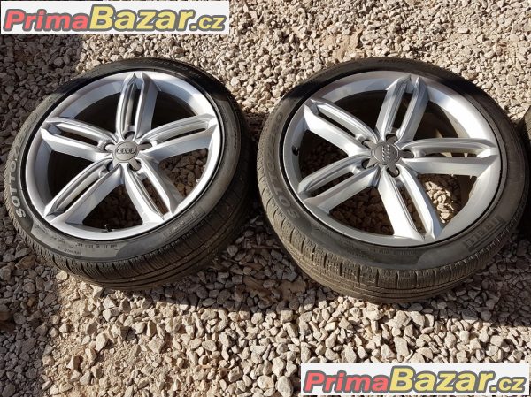 sada alu Audi A6 S6 4G9601025G 5x112 8.5jx20 et43 pneu Pirelli Sottozero 255/40 r20 101V dot 1615