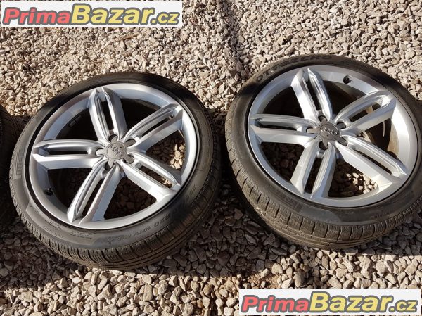 sada alu Audi A6 S6 4G9601025G 5x112 8.5jx20 et43 pneu Pirelli Sottozero 255/40 r20 101V dot 1615