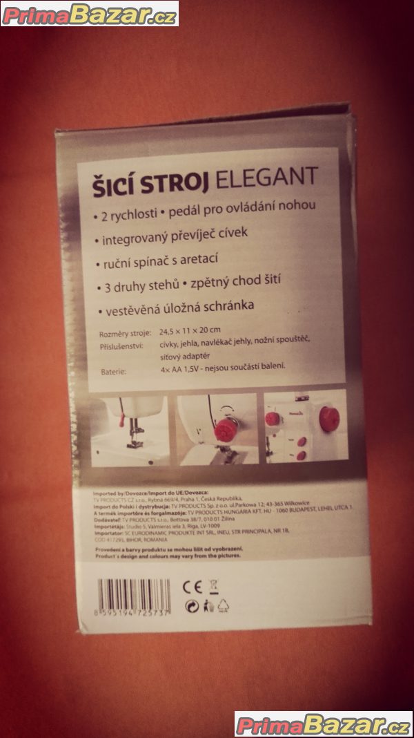 Šicí stroj Elegant