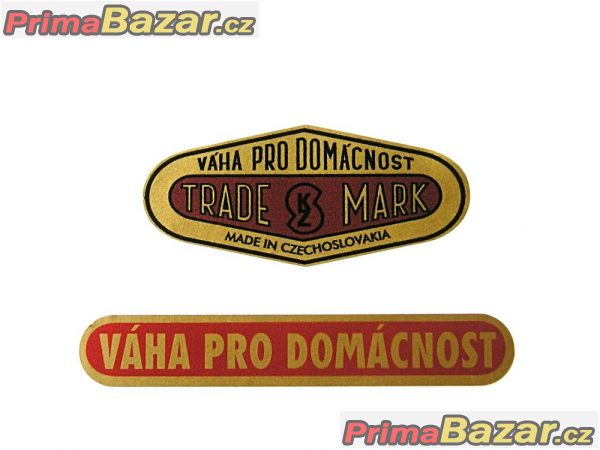 Samolepky Trade Mark + Váha pro domácnost