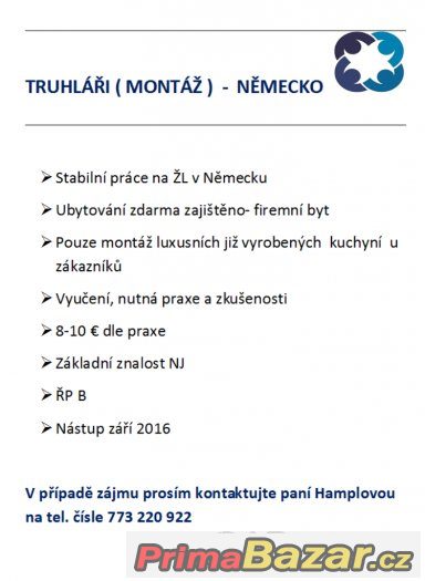 TRUHLÁŘI ( montáž ) NĚMECKO