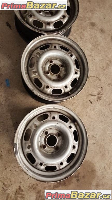 4xplechove disky  VW 4x100 6jx14 et38 c.d.357.601.025A/B  r14