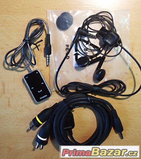 k tel. NOKIA - video kabel, redukce a sluchátka