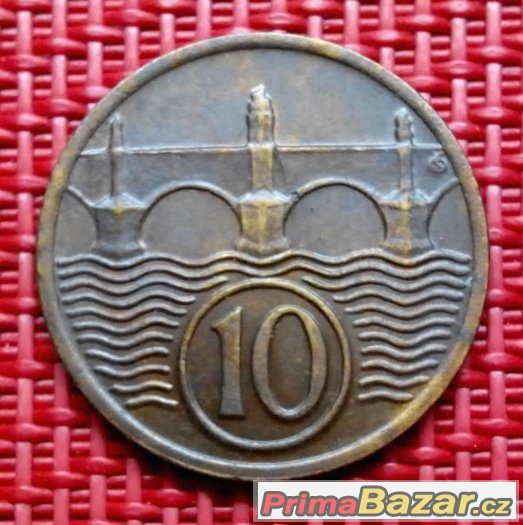 10 haléřů 1935, Československo