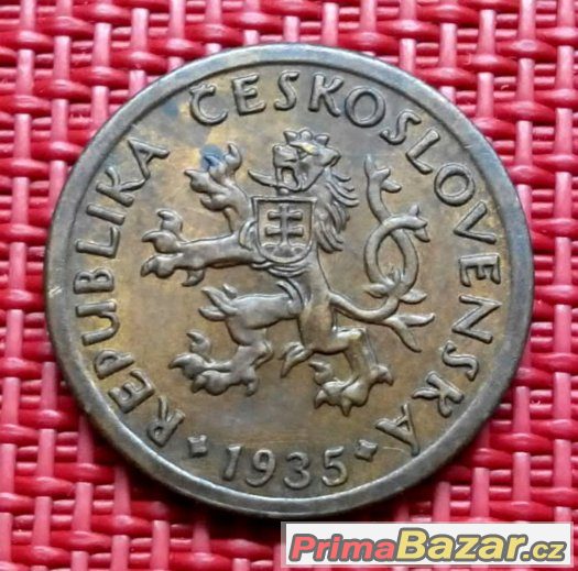 10 haléřů 1935, Československo