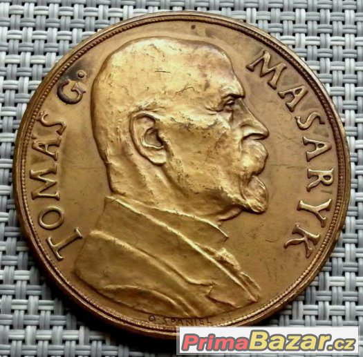 Medaile T.G.Masaryk, ČSR 1935, 50 mm