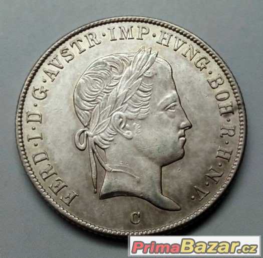 20 krejcarů 1844 C, Ferdinand V., Praha