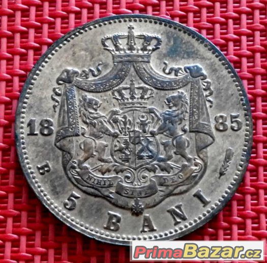 5 bani 1885 B, Karel I., Rumunsko
