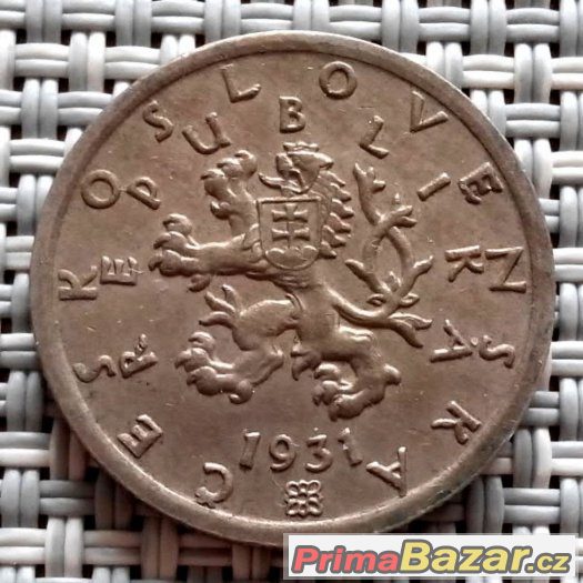 50 haléřů 1931, ČSR 50 haléřů 1931, ČSR