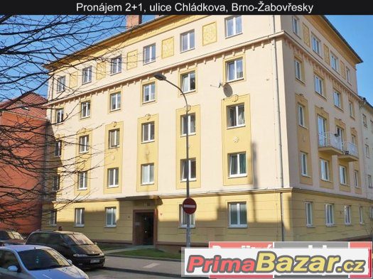 Pronájem 2+1, ulice Chládkova, Brno-Žabovřesky