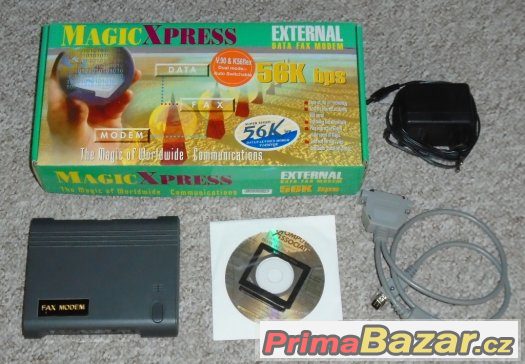 Externí Data Fax modem 56kb MagicXpress.