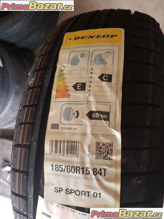 4xnové nepoužité pneu Dunlop SP Sport 01 185/60 r15 84T 14