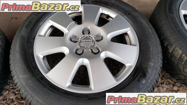 Audi Q7 4L0601025AF  60%vzorek dot1214 5x130 7.5jx18 et53  zet pneu Dunlop SP Sport Winter 3D 235/60 r18