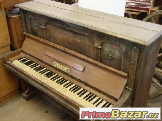 Klavír Leipziger Pianofortefabrik Gebr Zimmermann 1906 – fotografie 4