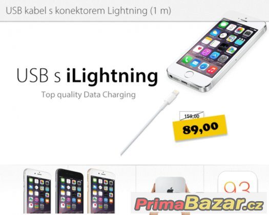 Lightning kabel pro Apple iPhone 5/5s/6/6s/SE a iPad