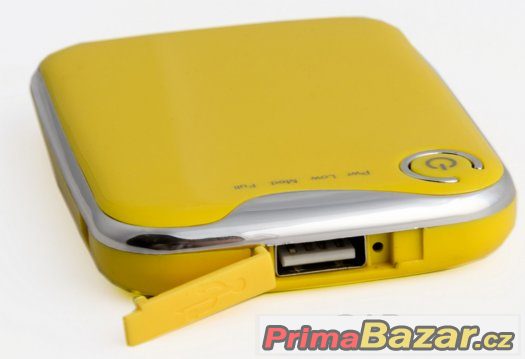 Power bank s kapacitou 3000mAh žlutá / červená Power bank s kapacitou 3000mAh žlutá / červená