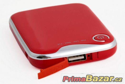 Power bank s kapacitou 3000mAh žlutá / červená Power bank s kapacitou 3000mAh žlutá / červená