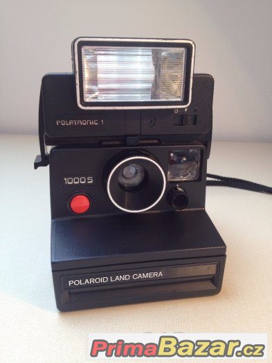 Polaroid 1000S Land Camera + blesk Polatronic 1