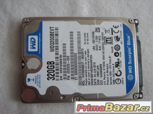 320 GB SATA 2 do Notebooků