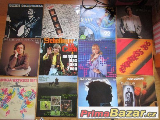 Prodám sbírku LP+SP Beatles, Zagorová, Bobek,Neckář a další