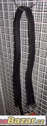 Kentaur kožené třmenové řemeny černé 160cm Nové