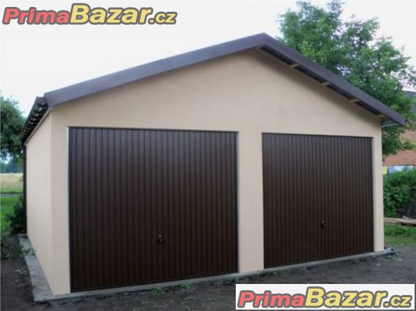Montované garáže s omítkou Montované garáže s omítkou