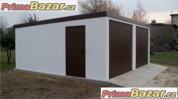Montované garáže s omítkou Montované garáže s omítkou