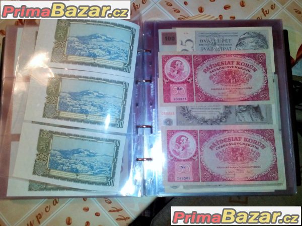 bankovky čsr 115 kusu,krasna sbirka
