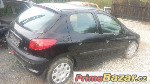 PRODÁM NÁHRADNÍ DÍLY PEUGEOT 206, R. V. 2001, 1, 9 D, 51 KW