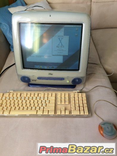 IMAC G3 modrý (klávesnice,myš) VŠE ORIGINAL