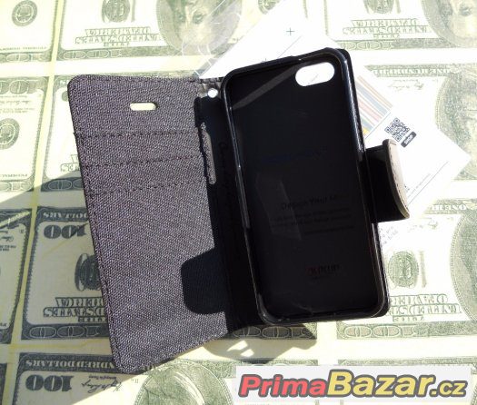 Apple iPhone 5 a iPhone 4 pouzdro typu peněženka